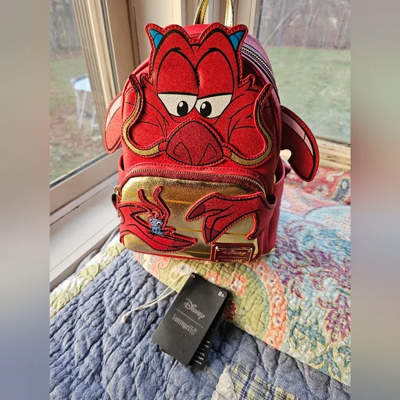 Mushu Loungefly Backpack from Mulan - Picture 1 of 4